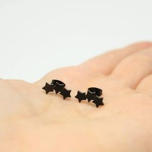 🌻 Black stars earrings brand new